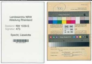 Entnazifizierung Lieselotte Specht , geb. 29.07.1921 ()