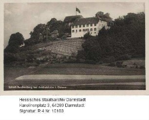 Reichelsheim im Odenwald, Schloss Reichenberg / Kur- und Erholungsheim Schloss Reichenberg mit Hofgut Frohnhof, mit Hakenkreuzfahne