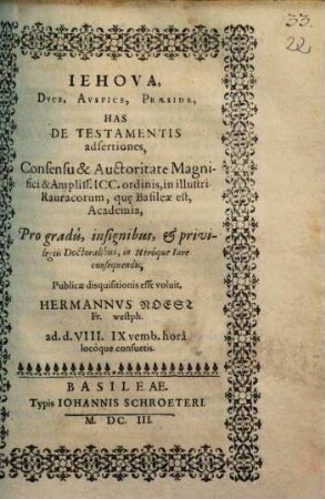De Testamentis adsertiones
