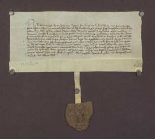 Erzbischof Wilhelm von Köln gibt seine Zustimmung zur Verpfändung der Stadt und Zent Mosbach, der Stadt Sinsheim und der Vogtei über die Klöster Billigheim und Sinsheim durch König Karl IV. an Engelhard von Hirschhorn.