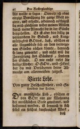 46-59, Vierte Lehr. Von guter Beschaffenheit, und Gesundheit des Leibes
