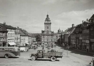 Gotha. Hauptmarkt mit Rathaus (1567/1577). Blick nach Nordwesten