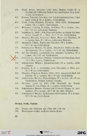 Decken, Stoffe, Tepiche (Nr. 188-226)
