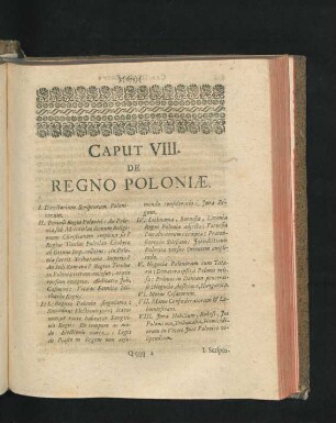 Caput VIII. De Regno Poloniae.