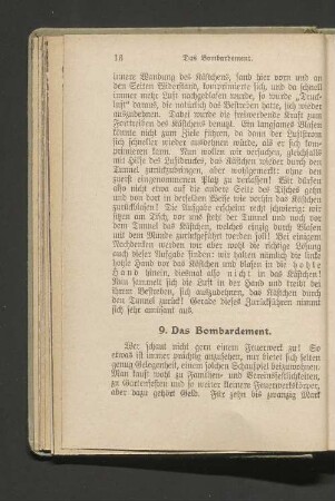 9. Das Bombardement