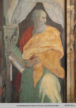 Szenen aus dem Alten und Neuen Testament : Die vier Evangelisten und Ignudi : Evangelist Johannes