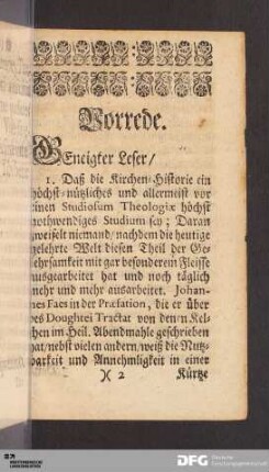 Vorrede. Geneigter Leser