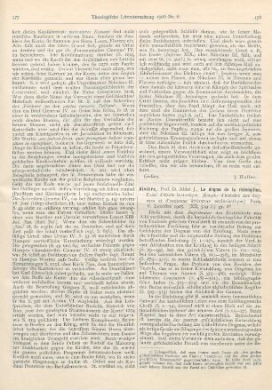 178-181 [Rezension] Rivière, Jean, Le dogme de la rédemption. Essai d’étude historique