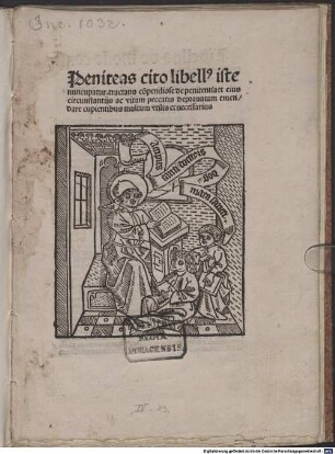 Poeniteas cito : mit Kommentar ‘Praesens libellus ...’ und Interlinearglossen ; mit einem Anhang kommentierter lat. Verse über die katechetischen Stücke