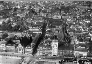 Leipzig, Innenstadt, Nikolaikirche, Marktplatz, Thomaskirche