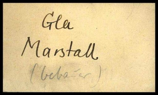 Fundzettel Gla Marstall