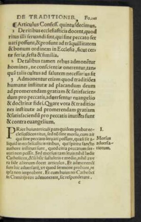 Articulus Confess. quintusdecimus
