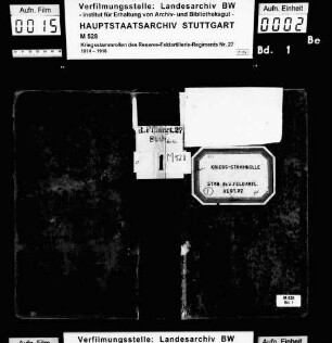 Kriegsstammrolle des Stabs