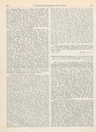 264-265 [Rezension] Hofmann, Giorgio, Papato, conciliarismo, patriarcato