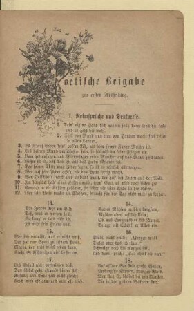 Poetische Beigabe