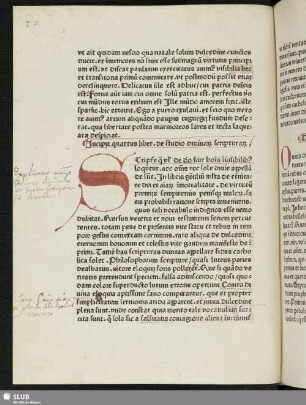 Incipit quartus liber. de studio divinarum scripturarum.