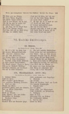 VII. Poetische Schilderungen.