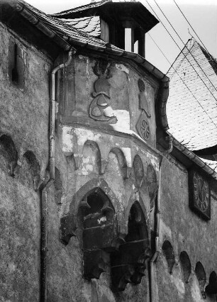 Lahnstein-Oberlahnstein. Martinsburg (1244, 1346/1371, 1390/1419, 1484/1504, 1719-1721). Erker