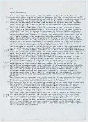 Engerer Bauwettbewerb Internationales Begegnungszentrum der Wissenschaft (IBZ) (nicht realisiert) – Erläuterungsbericht. Berlin-Wilmersdorf, Wiesbadener Straße 18