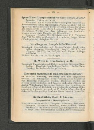 Neu-Ruppiner Dampfschiffs-Rhederei.