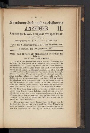 11. 30. November 1881