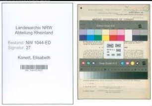 Entnazifizierung Elisabeth Konert , geb. 15.10.1902 (Oberschullehrerin)