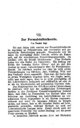Zur Formalstufentheorie