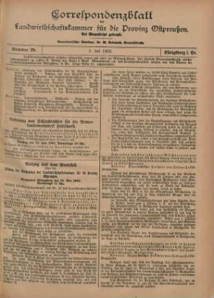 Nummer 28. 9. Juli 1902.
