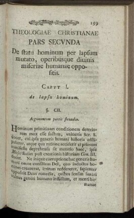 Caput I. de lapsu hominum.