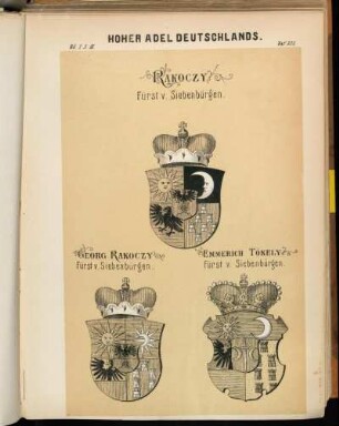 Taf. 327. Rakoczy Fürst v. Siebenbürgen. - Georg Rakoczy Fürst v. Siebenbürgen. - Emmerich Tökely Fürst v. Siebenbürgen.