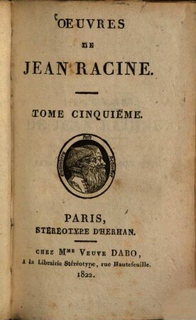 Oeuvres de Jean Racine. 5, Lettres