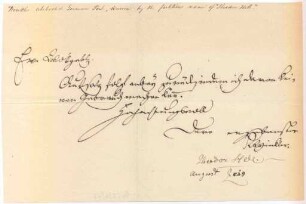 Brief von Karl Gottfried Theodor Winkler