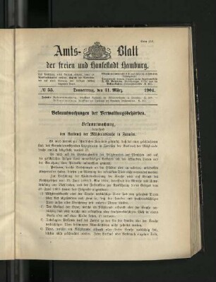 No. 55, 31. März 1904.
