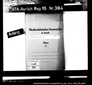 Der Amtshauptmann Knaus in Weener