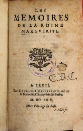 Les memoires de la roine Marguerite