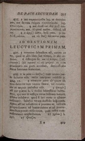 Ad Orationem Leuctricam Primam.