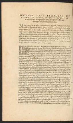 Secunda Pars Epistolae De Doctrina Charitatis ...