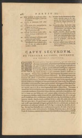 Caput Secundum. De Persona Actoris, Instantis Pro Processu Executivo.