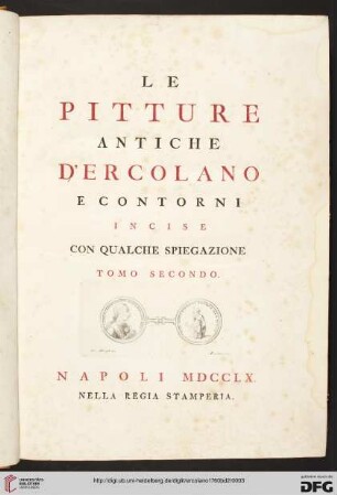 Band 2: Le pitture antiche d'Ercolano e contorni