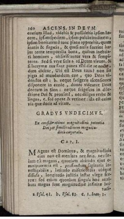 Gradus Undecimus. Ex consideratione magnitudinis potentiae Dei per similitudinem magnitudinis corporalis.
