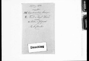 Stellen und Personal (1873-1874)