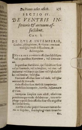 Sectio IV. De Ventris Inferioris & arttum affectibus.