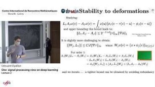 One signal processing view on deep learning - lecture 2