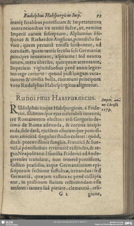 Rudolphus Habspurgicus
