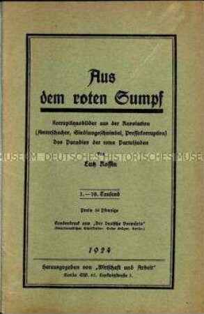Nationale Kampfschrift - Sonderdruck aus "Der Deutsche Vorwärts"