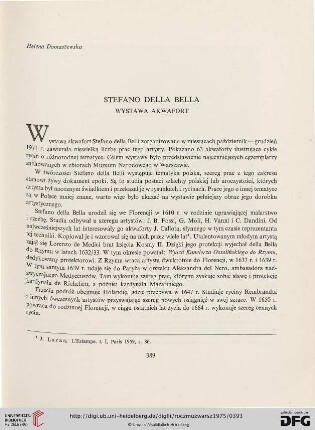 19: Stefano della Bella : wystawa akwafort