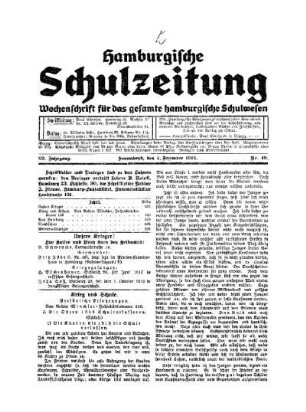 Krieg und Schule : persönliche Erfahrungen ; 2. (Schluß)