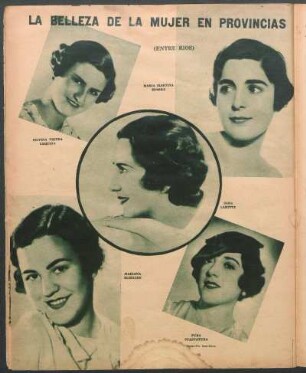 La belleza de la mujer en provincias [Fotografías] : (Entre Ríos)