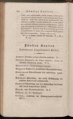 Fünftes Kapitel. Todesarten neugebohrner Kinder.