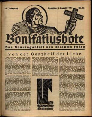 Ausgabe vom Sonntag, den 08. August 1937.